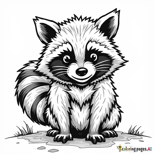 punk rock raccoon
