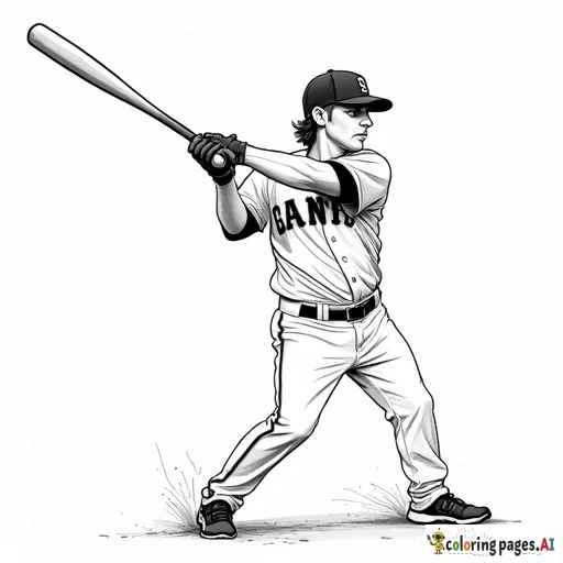 san francisco giants 2nd baseman Bruce Miller hitting a baseball