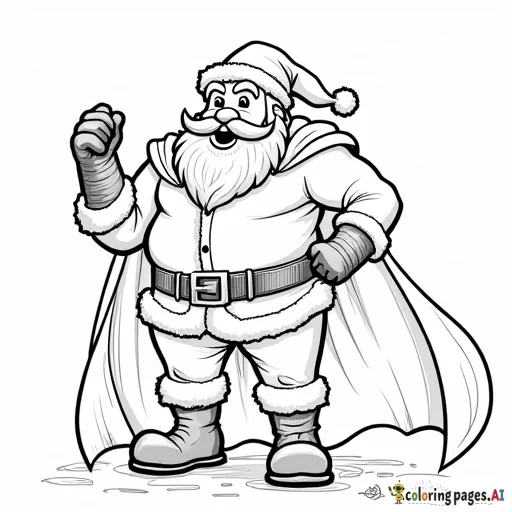 Santa clause as a hero