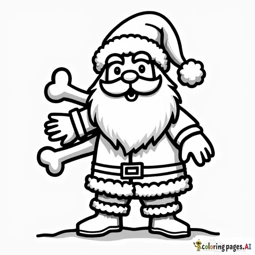 Santa with bones