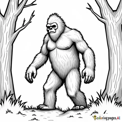 Sasquatch in the woods