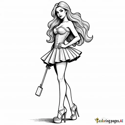 SEXY, FEMALE, CORSETTE, FEMININE, ELABRATE COSTUMING, LOMG HAIR, HIGH HEELS