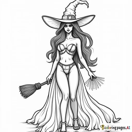 sexy woman halloween witch