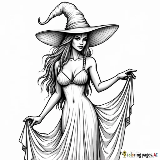 sexy woman halloween witch