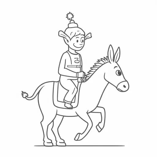 shrek​ riding donkey