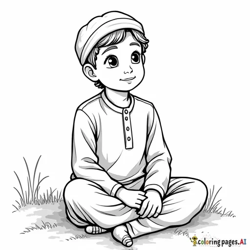 simple muslim boy