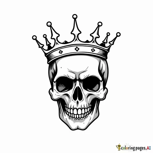 skull with crown