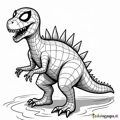 spider man dinosaur at a party