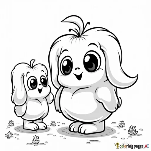 spooky buddies movie coloring page