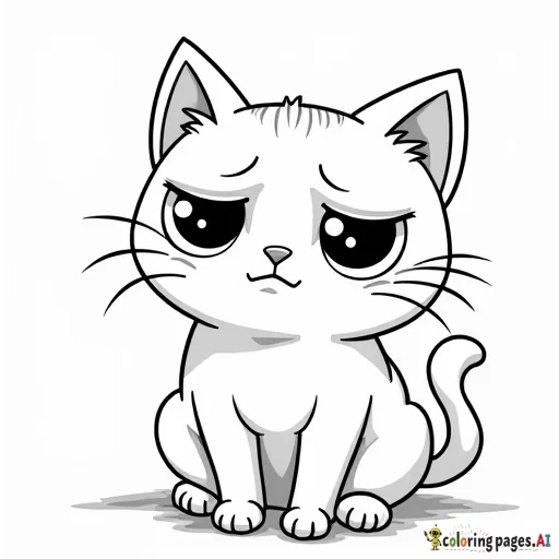 Super sad cat