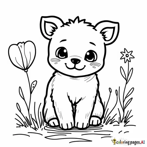Szomorú kislány - Free Printable Coloring Page