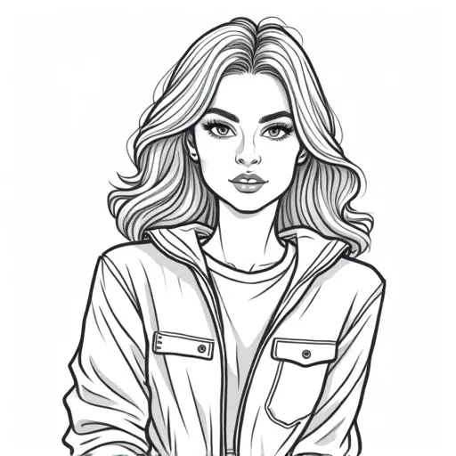 Teenage - Free Printable Coloring Page
