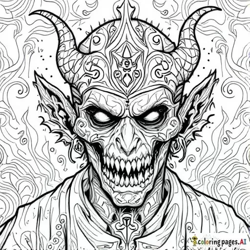 Terrifying satanic hitler