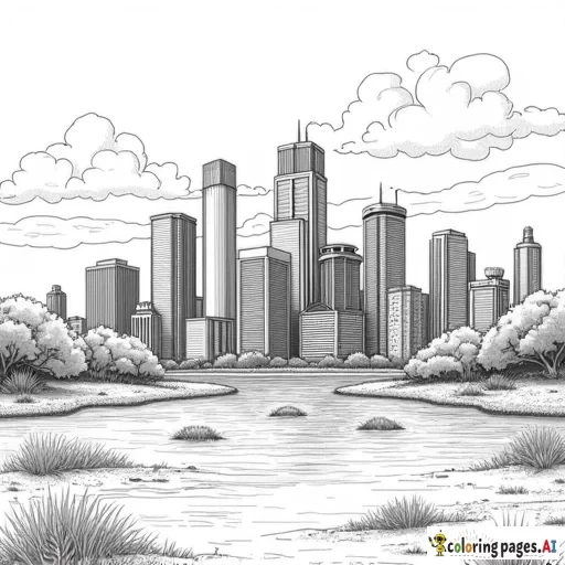 The ft. Worth skyline and things that are native to fort worth tx