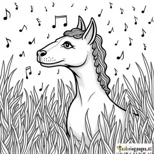 The name Alexander in a field of music notes and Aquarius astrology signs