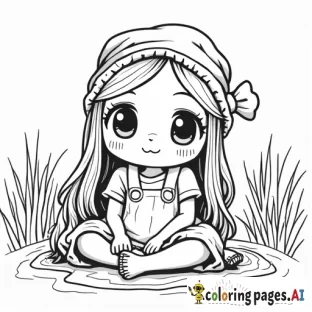 создайте раскраску,маленькая девочка мусульманка,аттракционы,много шаров. Раскраска, чёрно-белая, линейная графика, белый фон, простота, много свободного места. Фон раскраски чисто-белый, чтобы маленьким детям было легко раскрашивать по линиям. Контуры всех объектов легко различимы, поэтому детям будет просто раскрашивать.