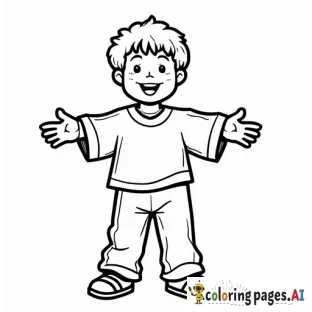 10 kids choir in shirts and pants