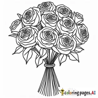 24 ROSES BOUQUET ONLY COLOR 3 IN THE CENTER ONE PINK ONE RED ONE YELLOW