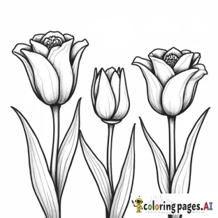 3 tulips ; 1 cardinal ; faded roses