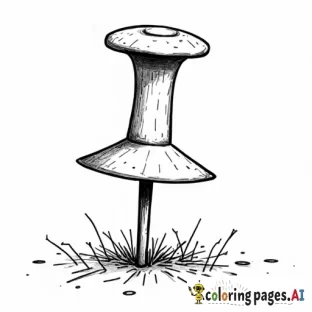 5 realistic thumbtacks large scale equall sizes