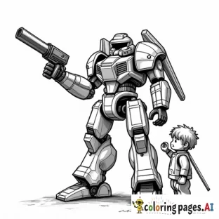 6 year old boy playing with toy mechs and dragons made out of legos