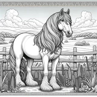 Horse coloring page