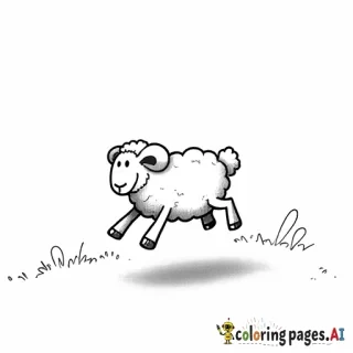 sheep jumpinh