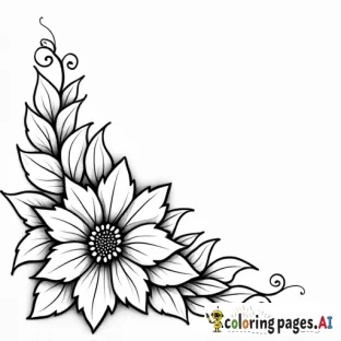 A beautiful poinsettia L shaped corner cluster