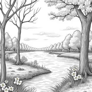 A beautiful spring scene.