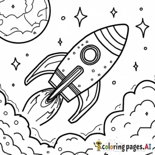 A birthday card with a space theme