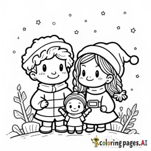 A chibi family christmas