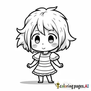 a chibi on the fourth of july