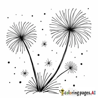 a chibi popping fireworks