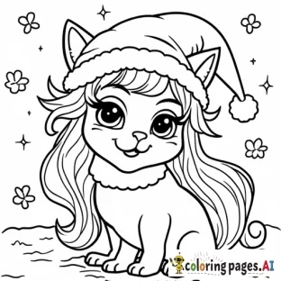 A christmas coloring sheet that says Ms. Mosenthine’s Class
