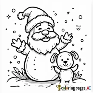 A christmas coloring sheet that says Ms. Mosenthine’s Class