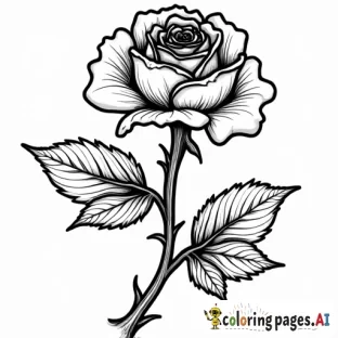 a coloring page for kids with the Democratic Socialists of American rose symbol and punk kids at a flea market