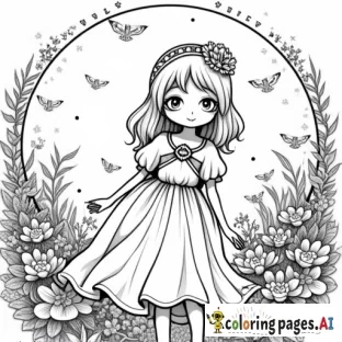 a fairytale world with characters