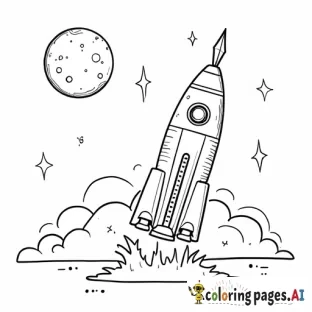 A foldable birthday card with a space theme