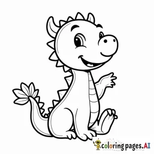 a happy dragon