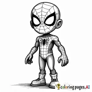 a kid wearing spiderman