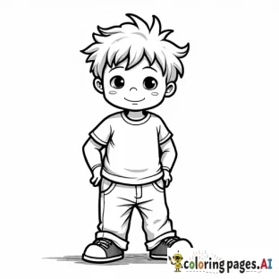 a  little boy with the word hayden above him