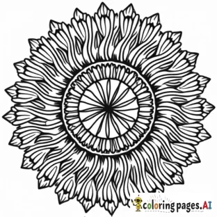 a mandala very detailled incorporating a clownfish into the design