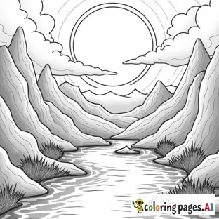 a mystical landscape from another dimension