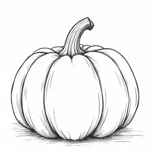 A silhouette of a pumpkin