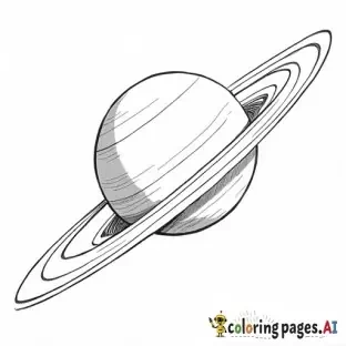 a spaceship departing saturn