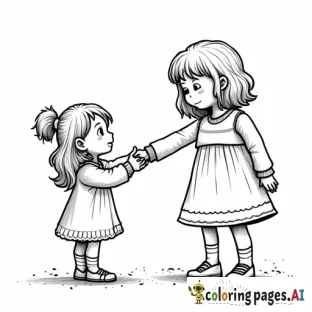 a teen girl saying goodbye to her best imaginary friend