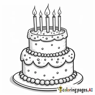 a whimsical birthday cake