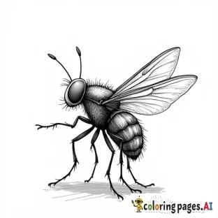 A whimsical housefly humming a tune