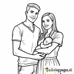 a white guy and filipina woman with a new baby
