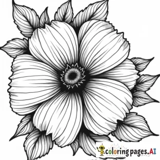 abide floral coloring sheet